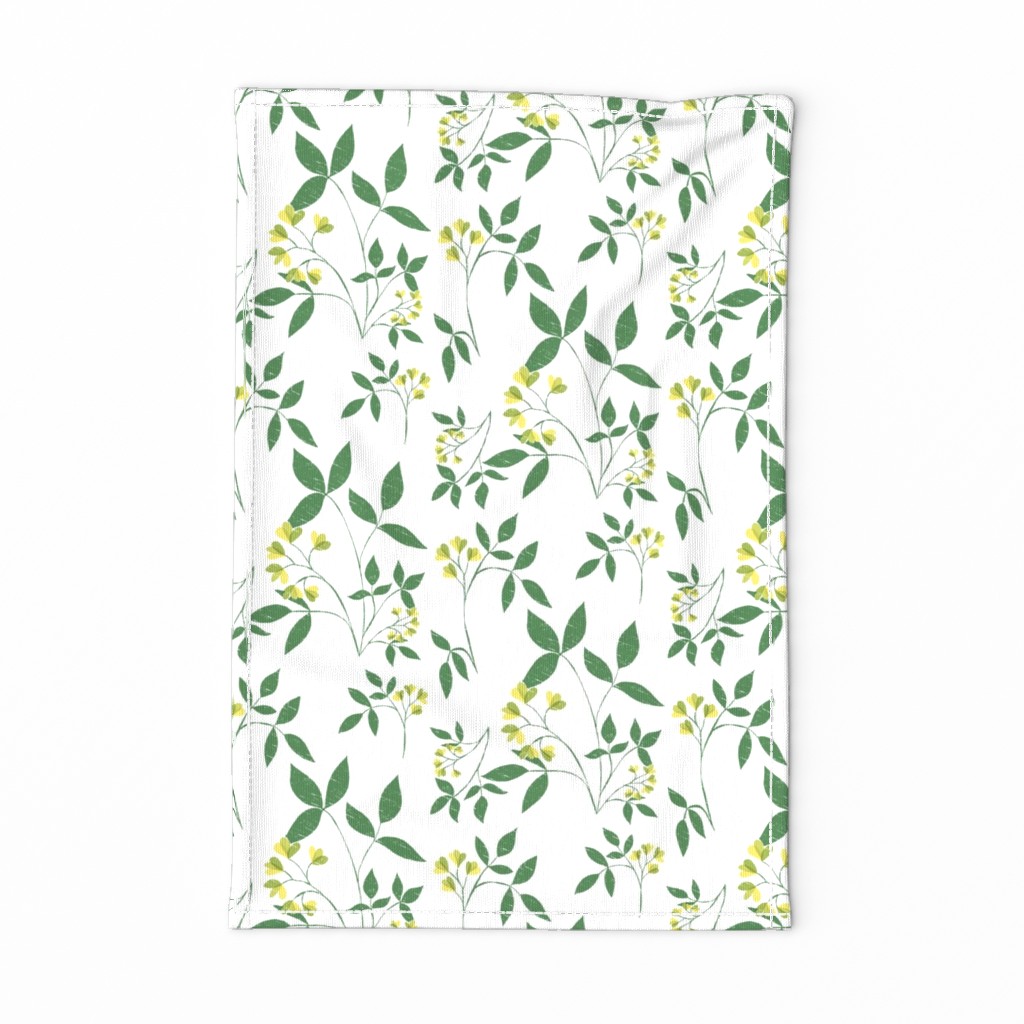 Botanical Woodcut: Tea Towel Orientation