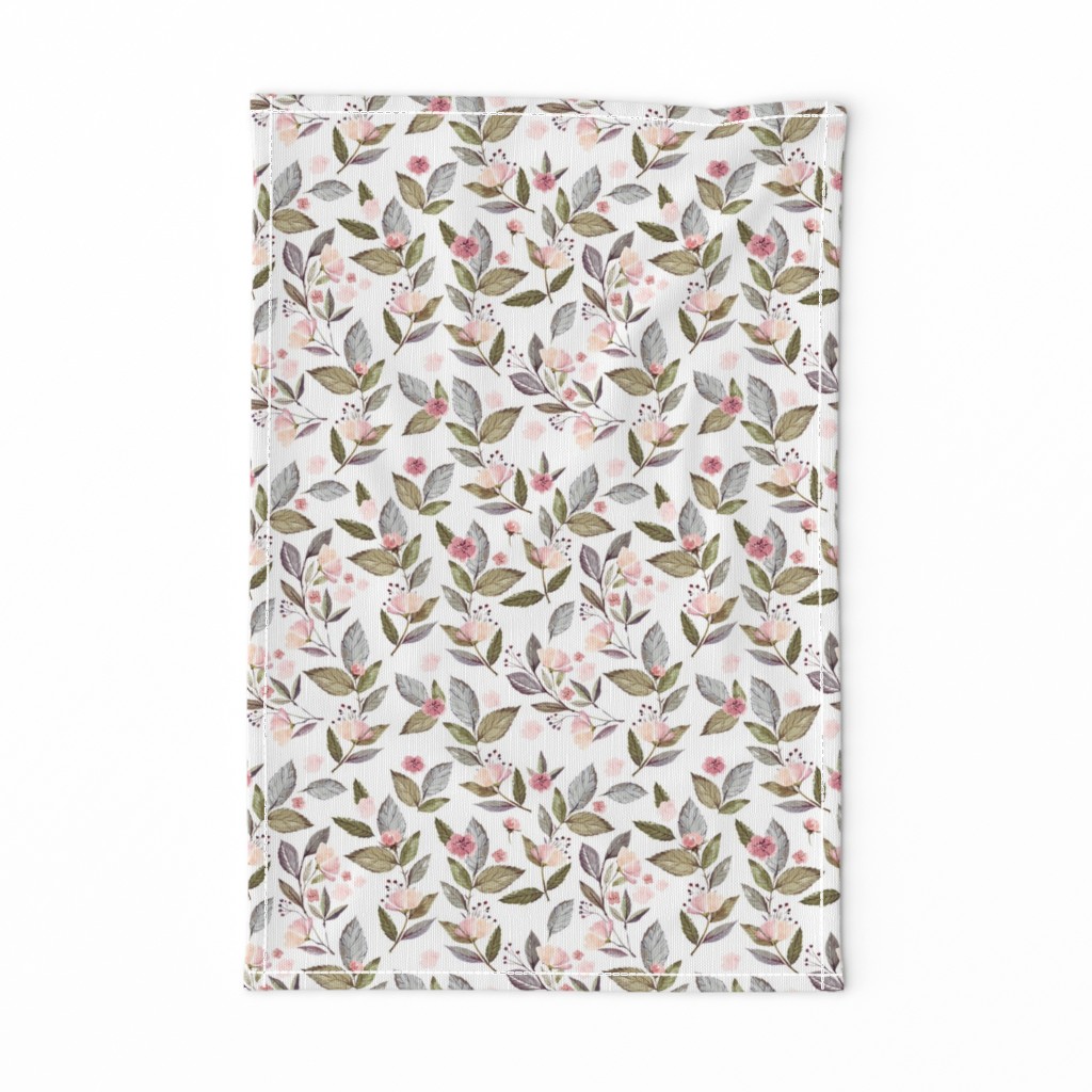 8" Spring Floral Petal Pink Mix and Match Print