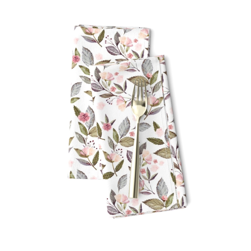 8" Spring Floral Petal Pink Mix and Match Print