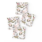 8" Spring Floral Petal Pink Mix and Match Print