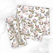 8" Spring Floral Petal Pink Mix and Match Print