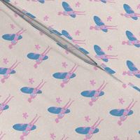 Surf Bunny on sand//girls surf fabric. modern seaside fabric