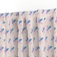 Surf Bunny on sand//girls surf fabric. modern seaside fabric