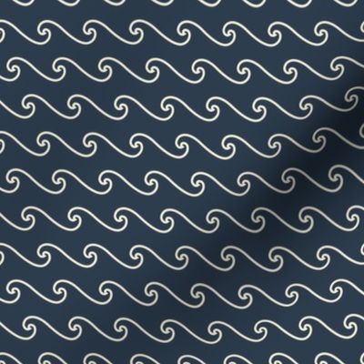 Curly Waves on Navy