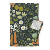 Botanical Sketchbook M+M Navy Black by Friztin