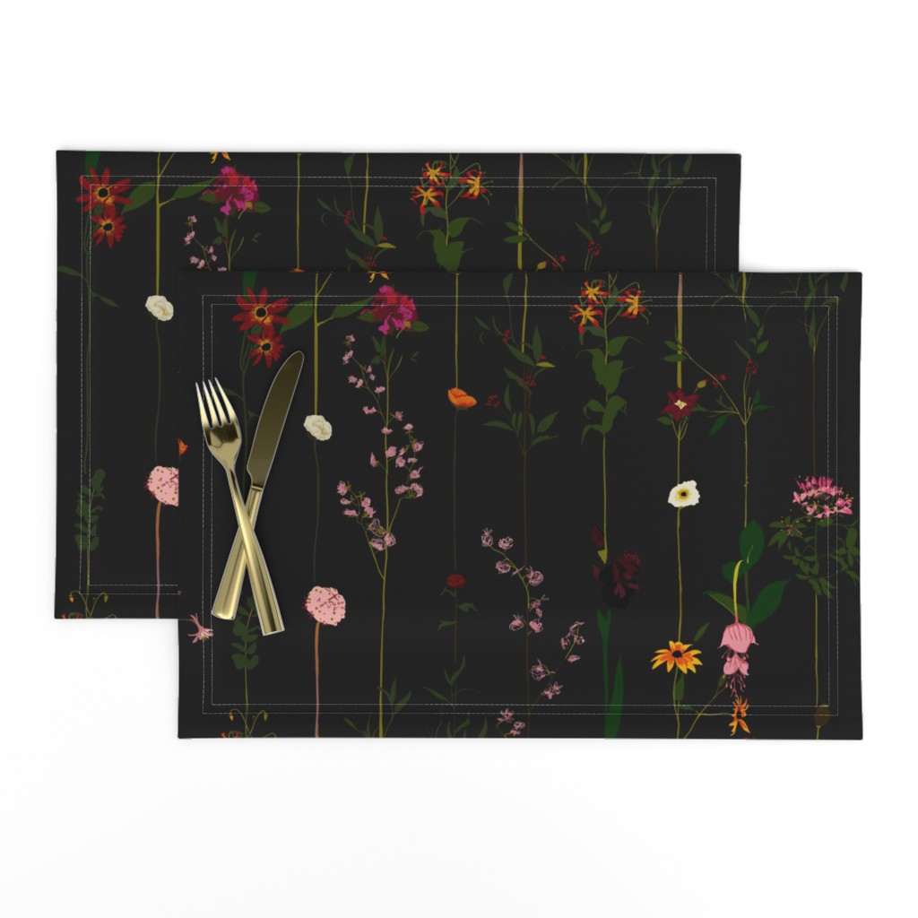 Floral Wallroll - dark