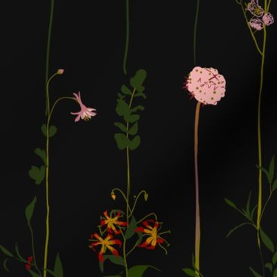 Floral Wallroll - dark