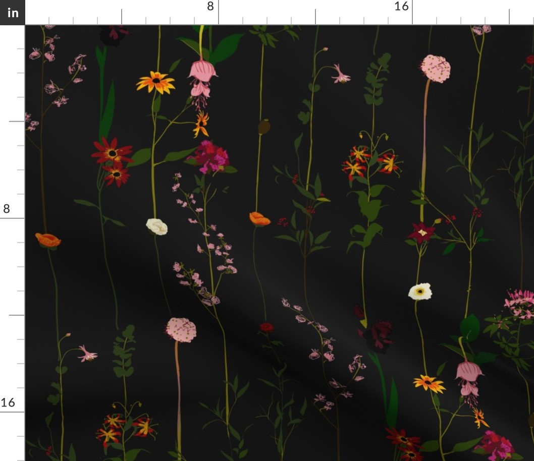 Floral Wallroll - dark