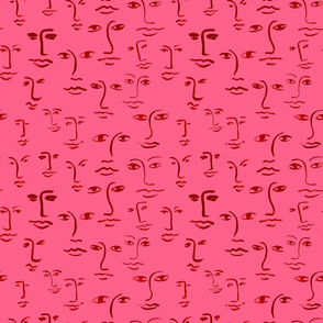 faces 2 - hotpink