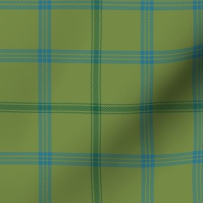 Connacht/Connaught Irish District tartan #2, 6" green