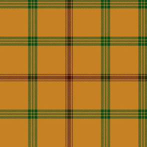 Connacht/Connaught Irish District tartan #2, 6" gold