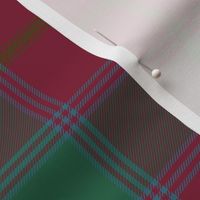 Connacht/Connaught Irish District tartan #1, 6" red/green