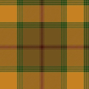 Connacht/Connaught Irish District tartan #1, 6" gold/brown