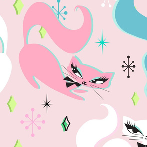 Swanky Kittens Pink- LARGE