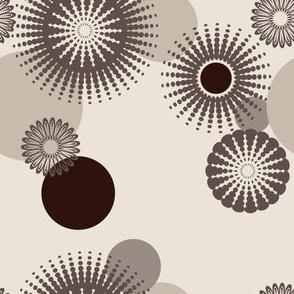 Sparkling Circles - 8in (brown)