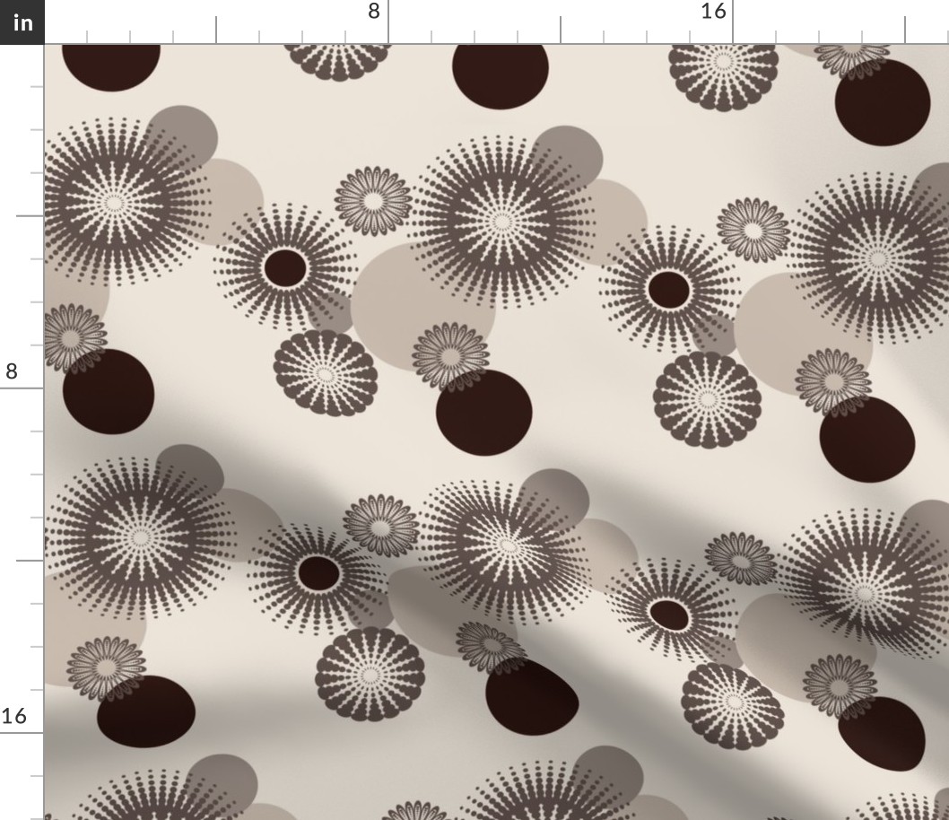 Sparkling Circles - 8in (brown)