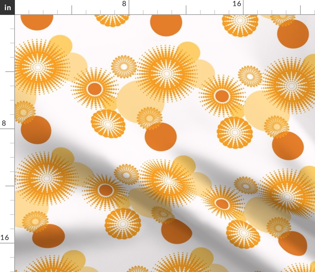 Sparkling Circles - 8in (orange)