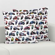 Moto GP Motorbikes White Background