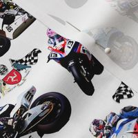 Moto GP Motorbikes White Background