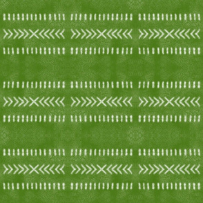 Minimalist Tribal Pattern in Lime Green