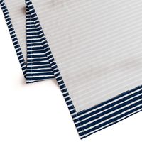 White Painted Stripes on Navy Blue (Grunge Vintage Distressed 4th of July American Flag Stripes)