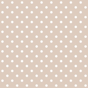 sand dollar polka dots - pantone color of the year 2006