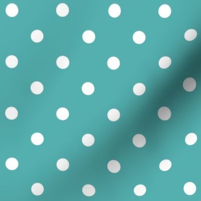 blue turquoise polka dots - pantone color of the year 2005