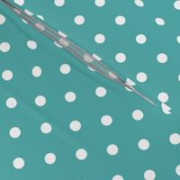 blue turquoise polka dots - pantone color of the year 2005