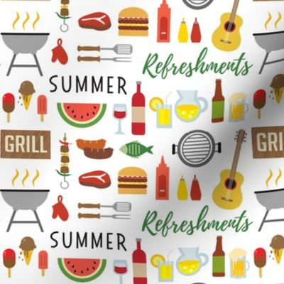 Summer Cookout-White-Small