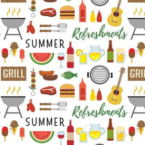 Summer Cookout-White-Small