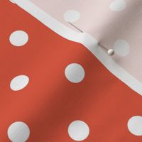 tigerlily polka dots - pantone color of the year 2004