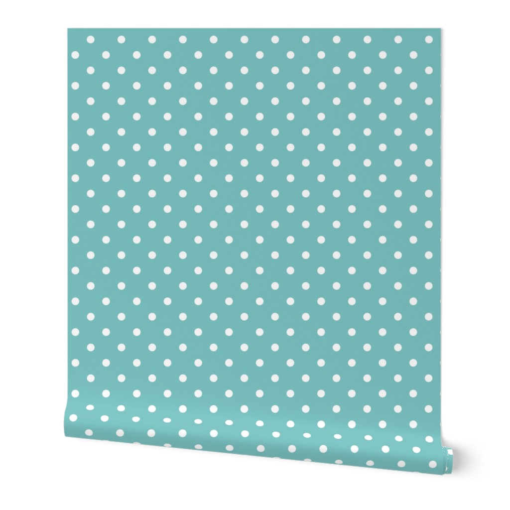 aqua sky polka dots - pantone color of the year 2003