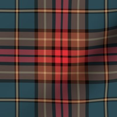 Cavan Irish tartan - dark, 6"