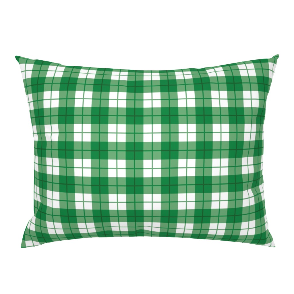Green and White Plaid