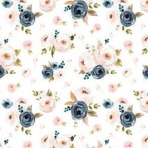Blush and Blue Floral Smaller