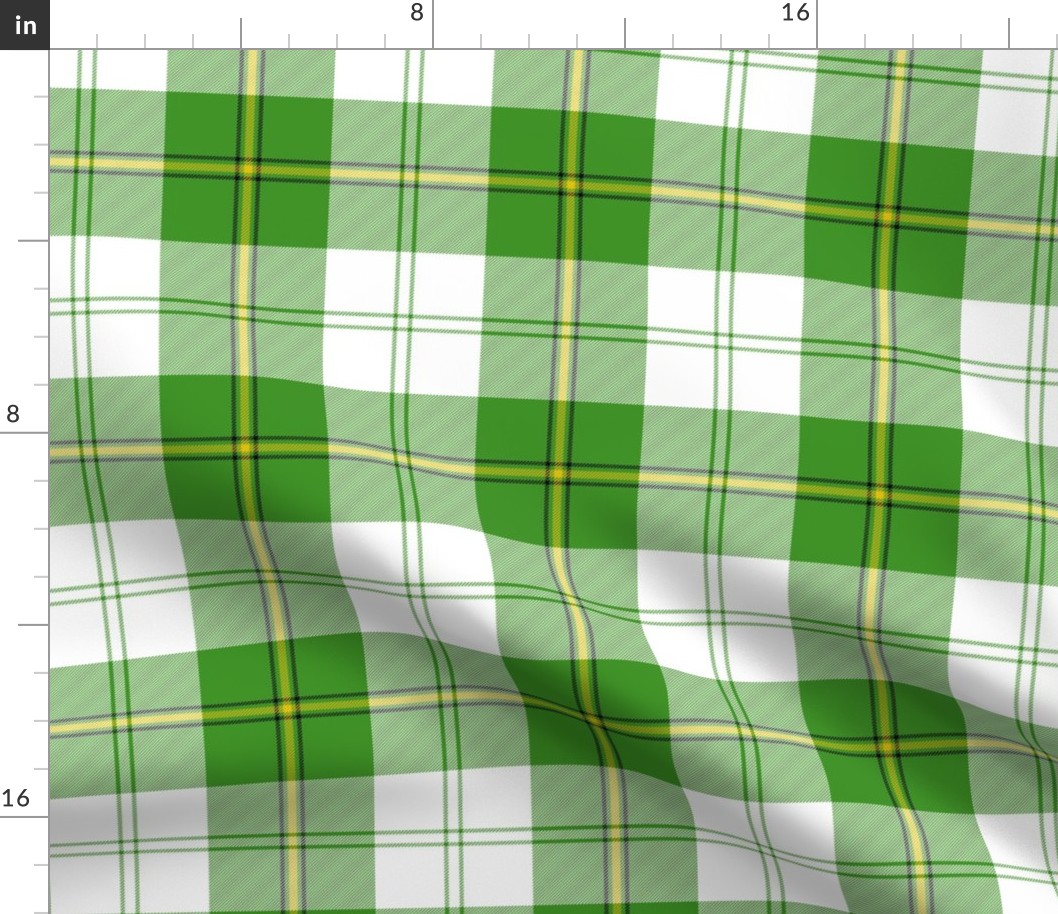 Cunningham dress tartan, 6" green