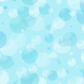 Blue Bubbles and Dots
