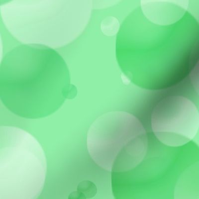 Green Bubbles and Dots