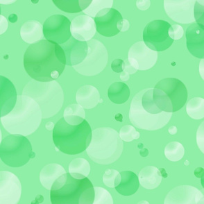 Green Bubbles and Dots