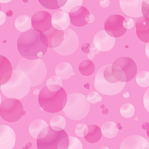 Pink Bubbles and Dots
