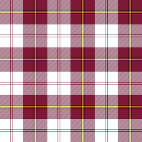 Cunningham dress tartan, 6" burgundy