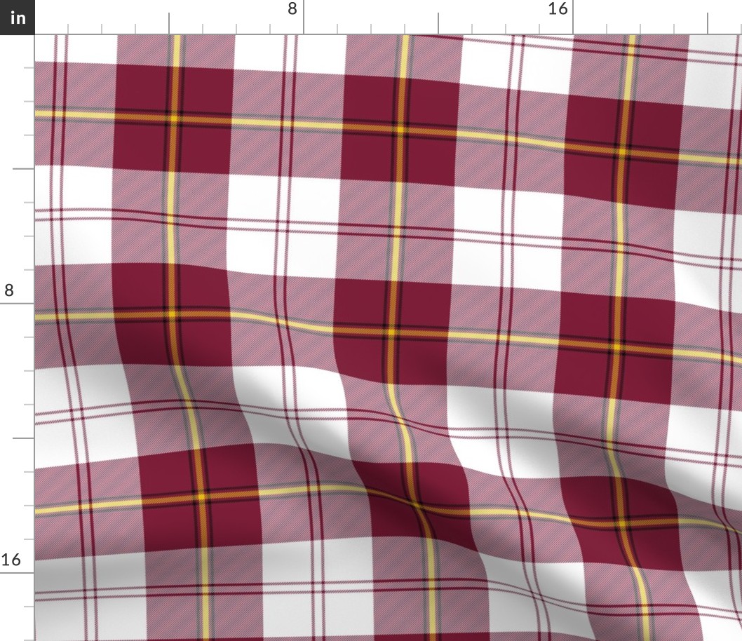 Cunningham dress tartan, 6" burgundy