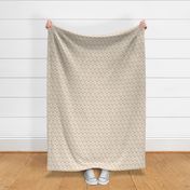 Dog Paws Brown Beige Small Print