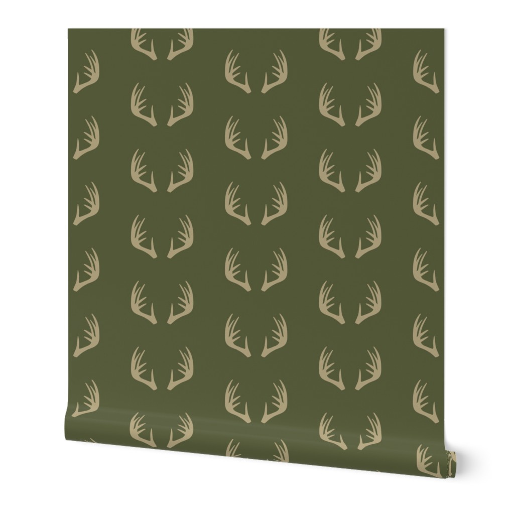 antlers - woodland fabric - C2 (OT)