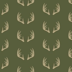 antlers - woodland fabric - C2 (OT)