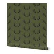 antlers - woodland fabric - C2 (OG)