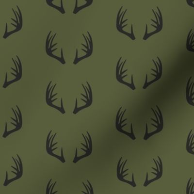 antlers - woodland fabric - C2 (OG)