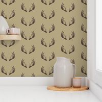 antlers - woodland fabric - C2 (T)