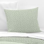 Dotty dusky green {large}