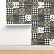 Little Man/ Wild & Free woodland patchwork C2 plaid